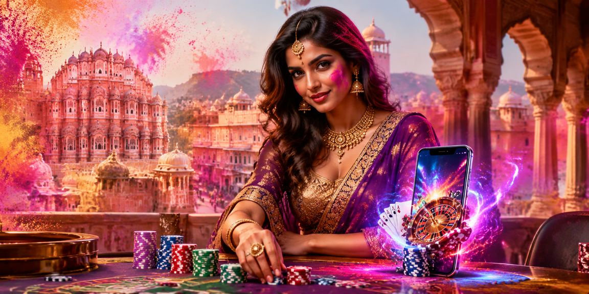 Mobile casino access in Jaipur during Holi Festival